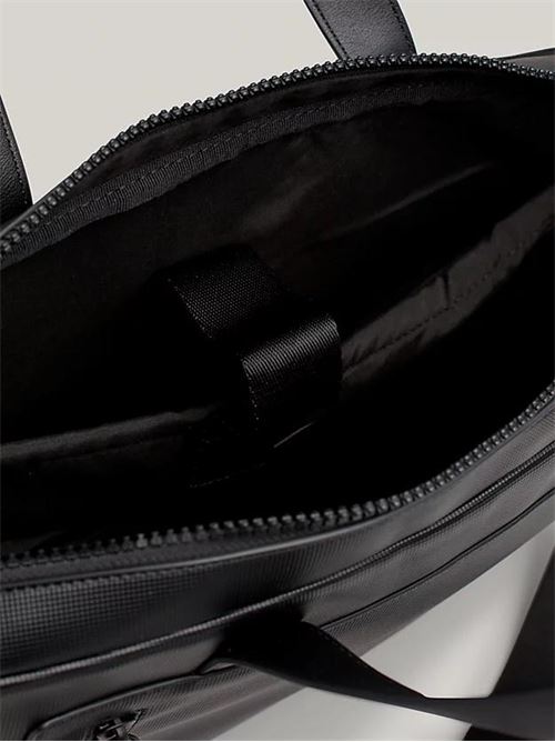 TH PIQUE SLIM COMPUTER BAG TOMMY HILFIGER | AM0AM11784/BDS